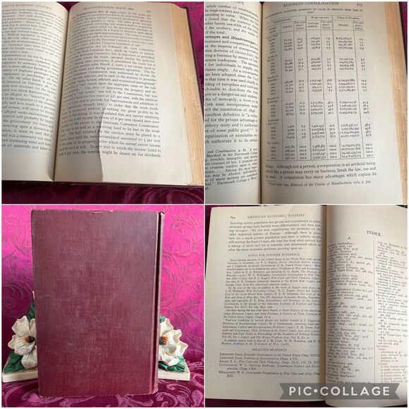 1924 Vintage Book: American Economic History by Harold Underwood Faulkner - Picture 10 of 12